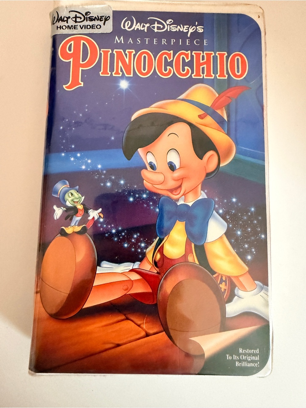 Pinocchio VHS Tape Clamshell Case 1993 Walt Disney Masterpiece Home Video #239